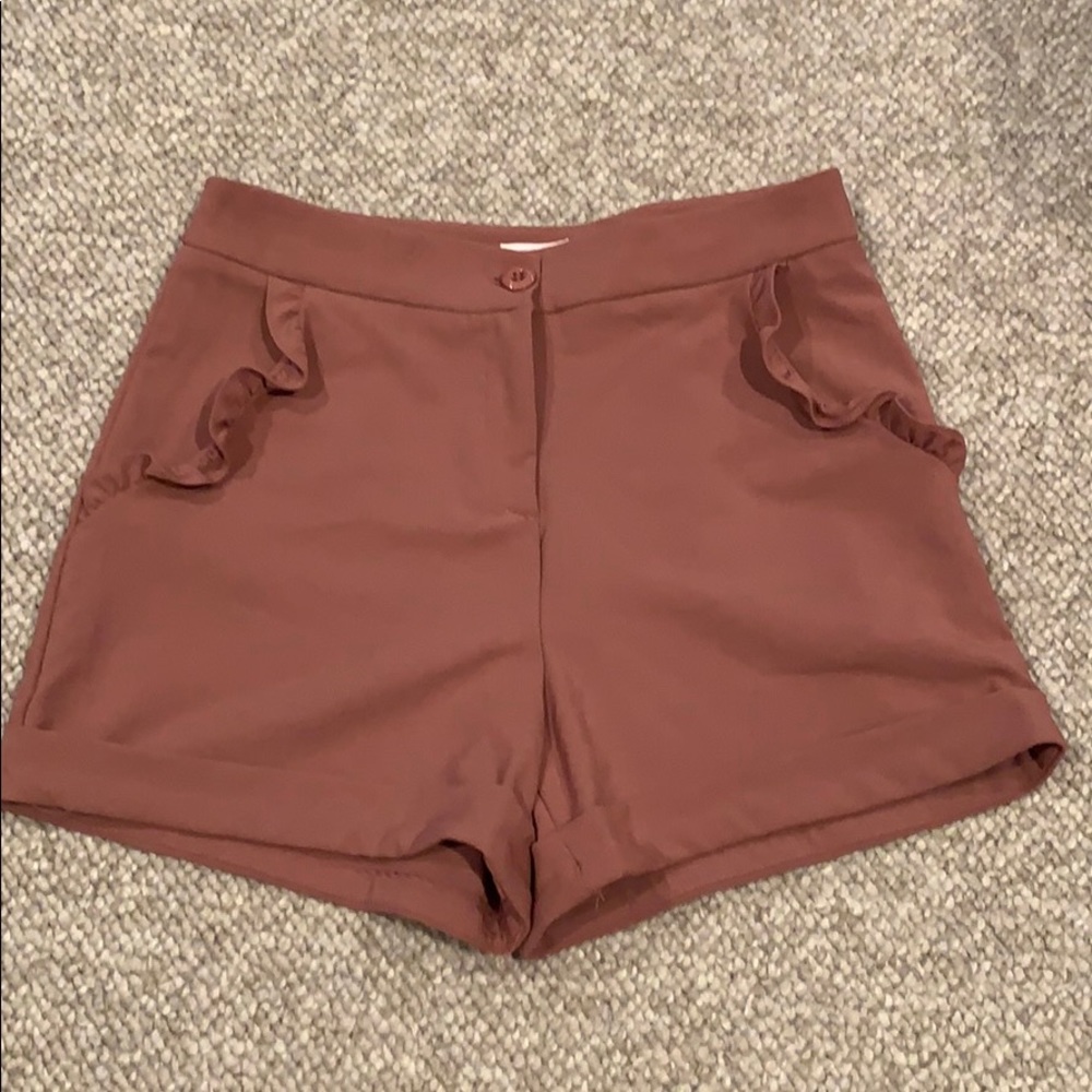 High waisted dress shorts